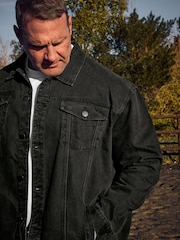 BadRhino Big & Tall Black Denim Jacket - Image 3 of 8