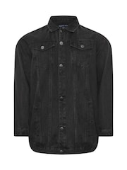BadRhino Big & Tall Black Denim Jacket - Image 7 of 8