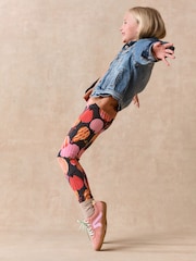Pink/Orange Pumpkin Leggings (3-16yrs) - Image 2 of 8
