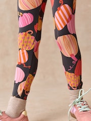 Pink/Orange Pumpkin Leggings (3-16yrs) - Image 4 of 8