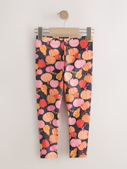 Pink/Orange Pumpkin Leggings (3-16yrs) - Image 5 of 8