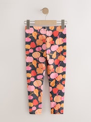 Pink/Orange Pumpkin Leggings (3-16yrs) - Image 6 of 8