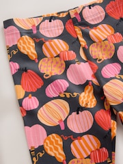 Pink/Orange Pumpkin Leggings (3-16yrs) - Image 7 of 8