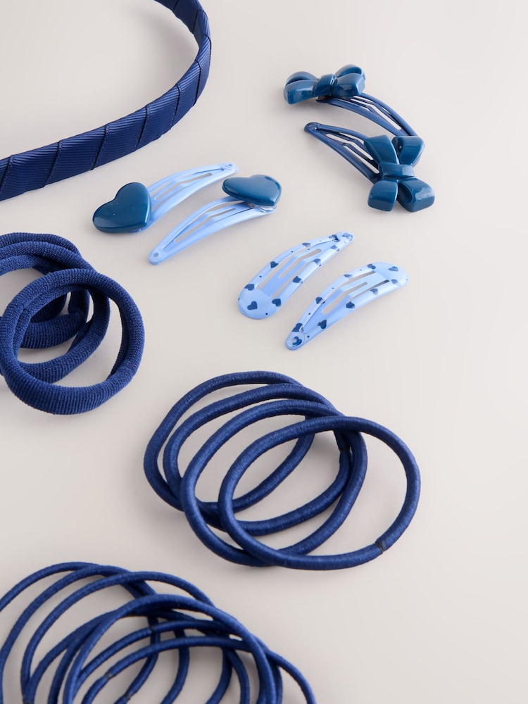 Navy Blue School Hair Set - Image 1 of 4 Navy Blue School Hair Set - Image 1 of 4