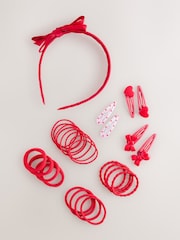 Red School Hair Set - Image 1 of 4