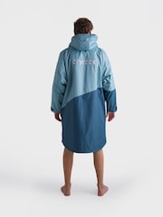 Blue/Light Grey - dryrobe Advance Long Sleeve Changing Robe - Slika 5 od 10