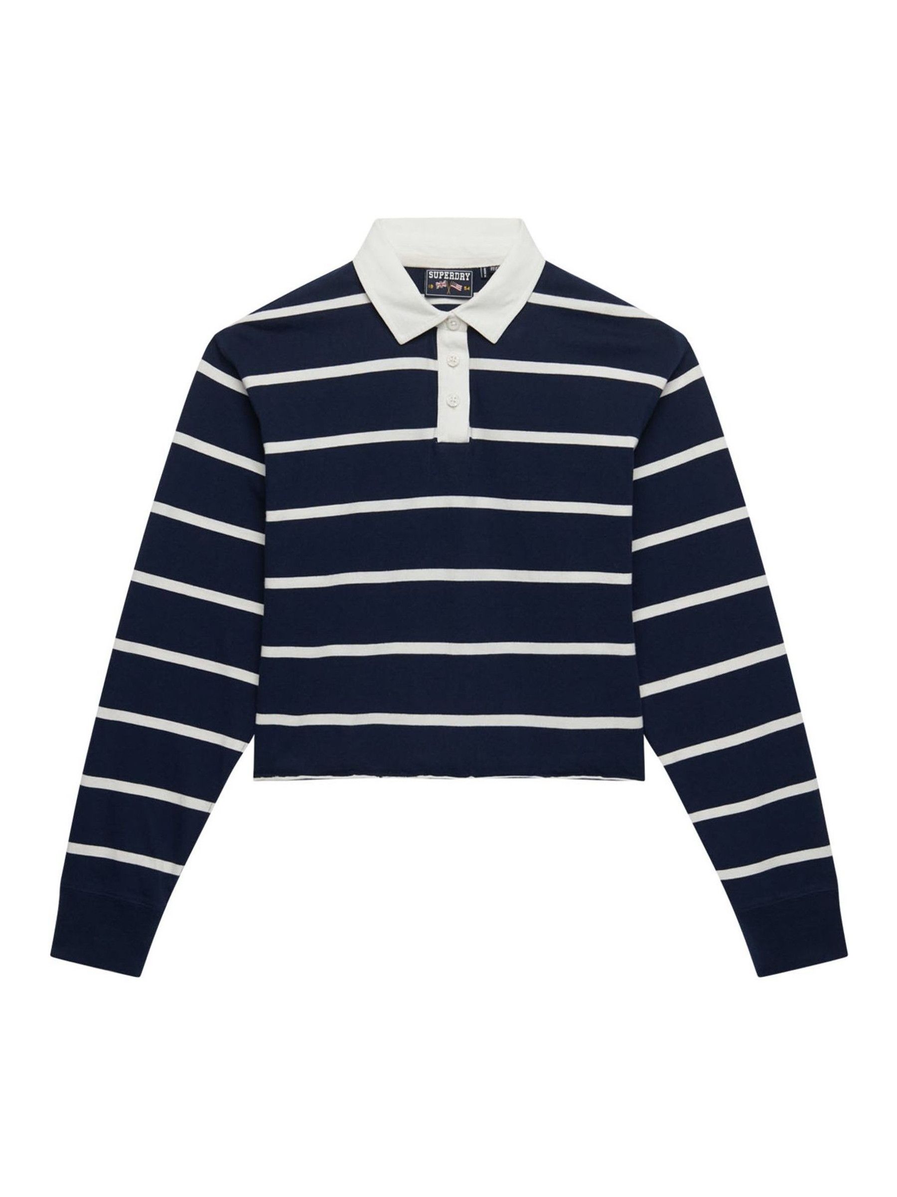 Buy Superdry Dark Blue/White Athletic Essential Cropped Stripe