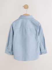 Pale Blå - Long Sleeve All Over Embroidery Christmas Shirt (3mths-10yrs) - Bilde 6 av 8