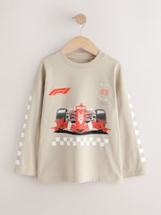 Cement F1 Long Sleeve T-Shirt (3-16yrs) - Image 1 of 4