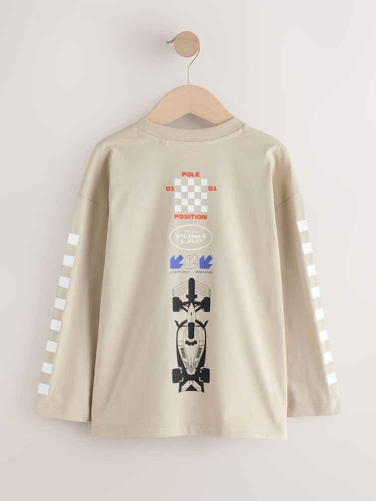 Cement F1 Long Sleeve T-Shirt (3-16yrs) - Image 2 of 4