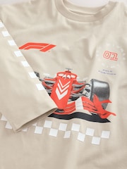 Cement F1 Long Sleeve T-Shirt (3-16yrs) - Image 3 of 4