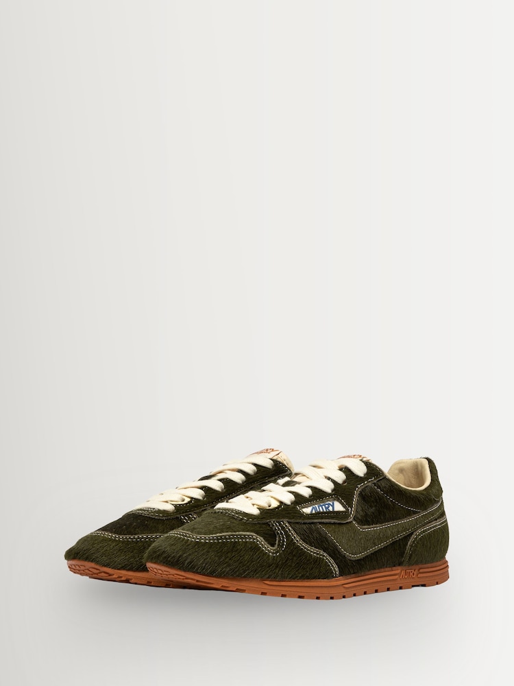 AUTRY Brown Windspin Ponyhair Low Profile Trainers - Image 2 of 6 AUTRY Brown Windspin Ponyhair Low Profile Trainers - Image 2 of 6