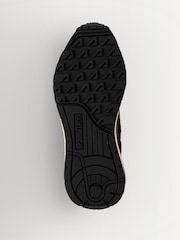 AUTRY White Reelwind Suede and Mesh Trainers with Leopard Ponyhair Detailing - Image 6 of 7