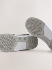 Grey/Black Standard Fit (F) Lace Up Smart Trainers - Image 3 of 5