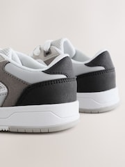 Grey/Black Standard Fit (F) Lace Up Smart Trainers - Image 4 of 5