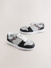 Grey/Black Standard Fit (F) Lace Up Smart Trainers - Image 5 of 5