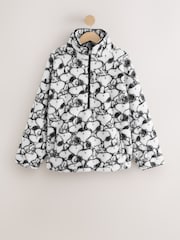 Cream Snoopy - Fleece Borg cu fermoar pe jumătate - Imaginea 5 din 7