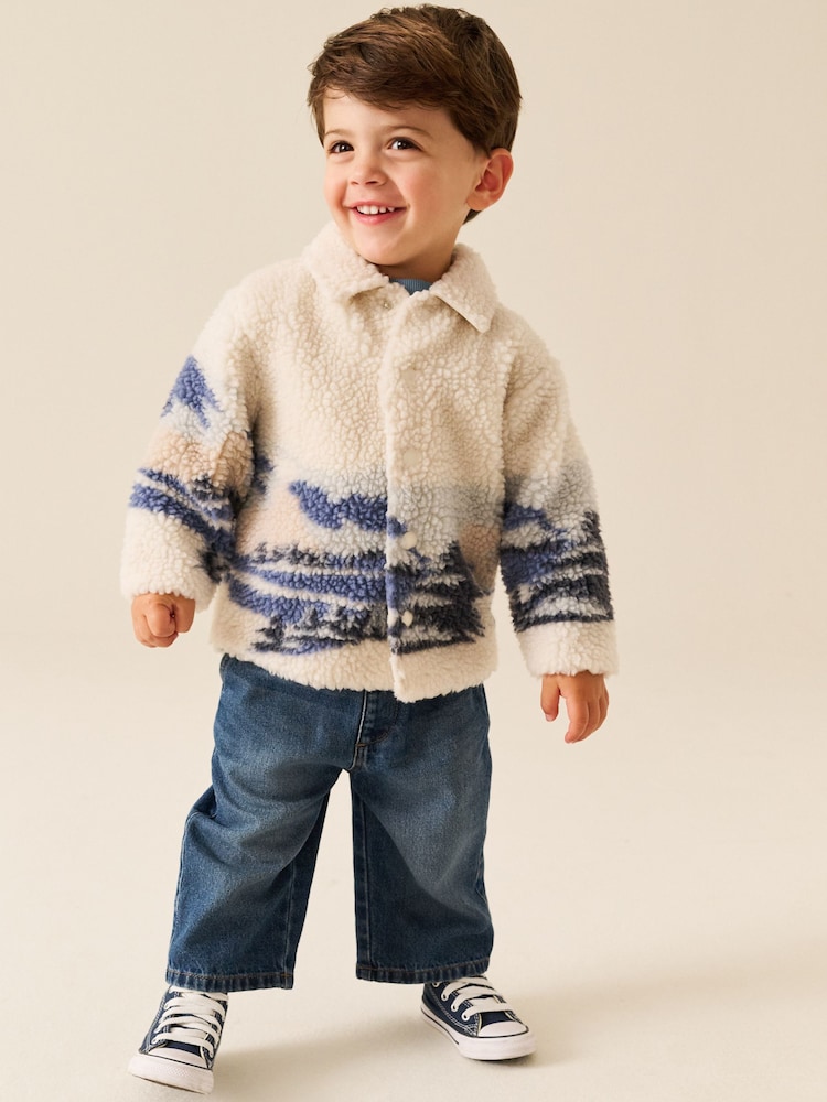 Ecru Scene - Borg polaire Shacket (3mois-7ans) - Image 1 de 4 Ecru Scene - Borg polaire Shacket (3mois-7ans) - Image 1 de 4