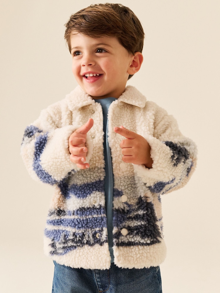 Ecru Scene - Borg polaire Shacket (3mois-7ans) - Image 2 de 4 Ecru Scene - Borg polaire Shacket (3mois-7ans) - Image 2 de 4