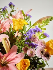 Arena Flowers Nature's Revelry Soft Pink Lilies  Yellow Bouquet - Image 2 of 2