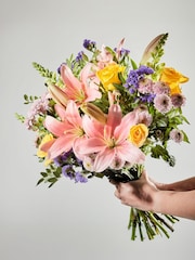 Arena Flowers Revelry Soft Pink Lilies  Yellow Bouquet - Image 3 of 4