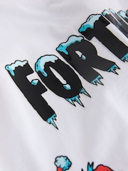 White Fortnite Short Sleeve Christmas T-Shirt (3-16yrs) - Image 3 of 4