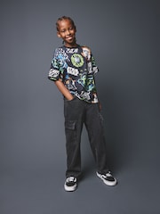 Black Star Wars T-Shirt (3-16yrs) - Image 2 of 3