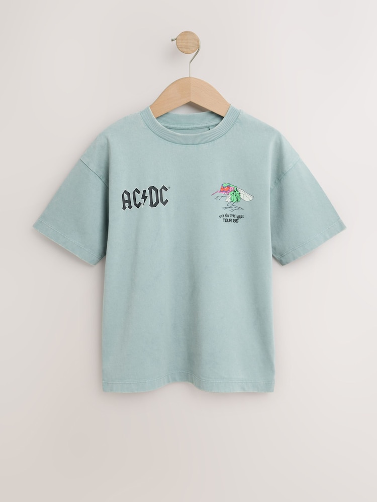 Mineral Washed ACDC - バンド Tシャツ（3～16 歳） - 画像 1 / 4
