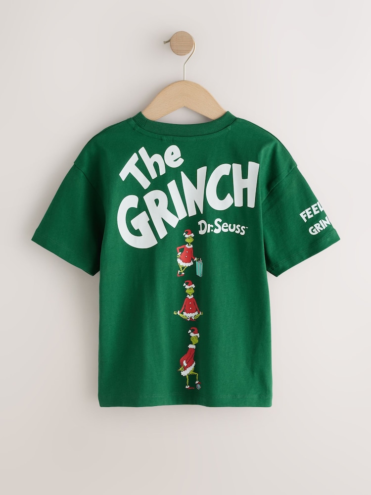 Green The Grinch - Kortærmet Jul T-Shirt (3-16år) - Billede 2 af 7 Green The Grinch - Kortærmet Jul T-Shirt (3-16år) - Billede 2 af 7