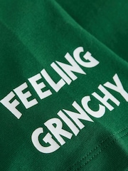 Green The Grinch - Kortærmet Jul T-Shirt (3-16år) - Billede 6 af 7