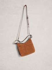 White Stuff Brown Mini Sophia Leather Cross-Body Bag - Image 3 of 4