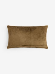 Purple Kew Collection Embroidered Floral Oblong Cushion - Image 4 of 4