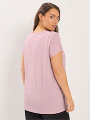 Yours Curve Green Short Sleeves Core T-Shirts 3 Pack - Image 4 of 6