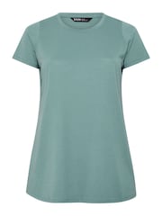 Yours Curve Purple Short Sleeve Core T-Shirts 5 Pack - Image 7 of 7