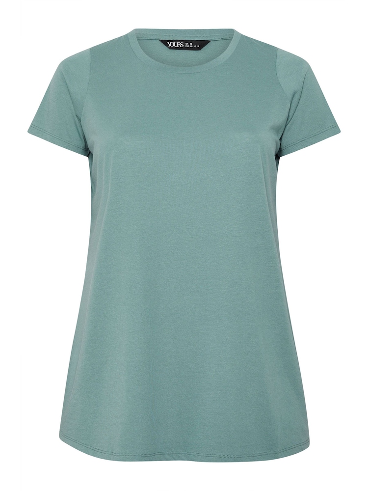 Yours Curve Purple Short Sleeve Core T-Shirts 5 Pack - Image 7 of 7