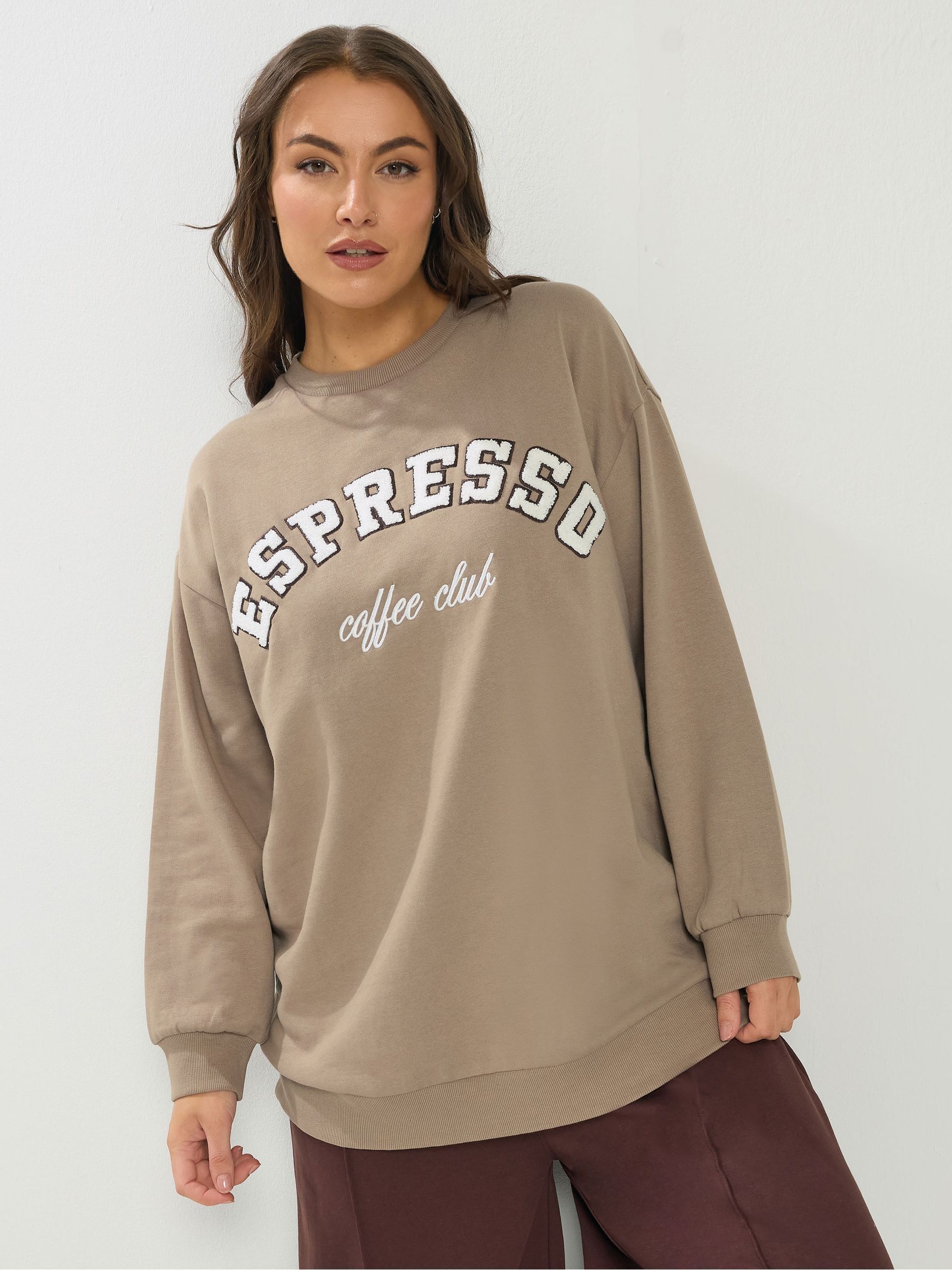 Buy Yours Curve Brown Espresso Sweatshirt from the Next UK online shop