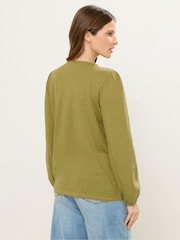M&Co Green Frill Detail Trim Top - Image 3 of 5