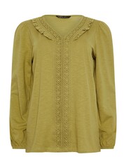 M&Co Green Frill Detail Trim Top - Image 5 of 5