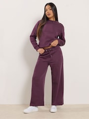 M&Co Red Petite Wide Leg Joggers - Image 2 of 5