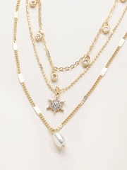FatFace Layered Sparkle Necklace - 画像 2 / 3