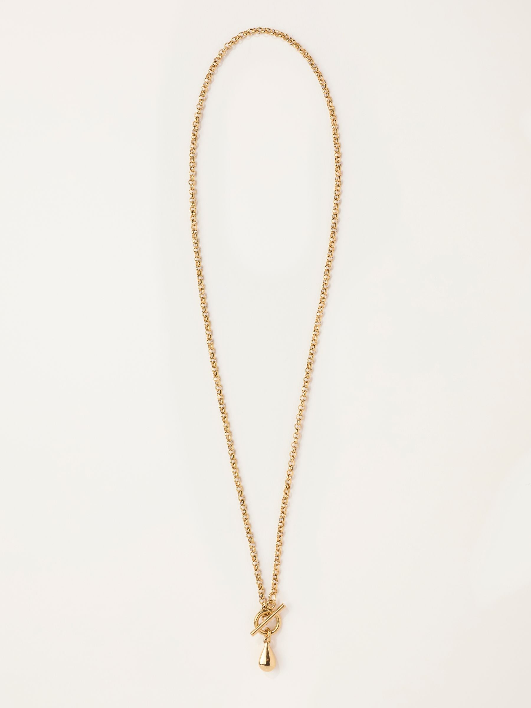 Fat Face - Necklace - Chunky - Gold Tone