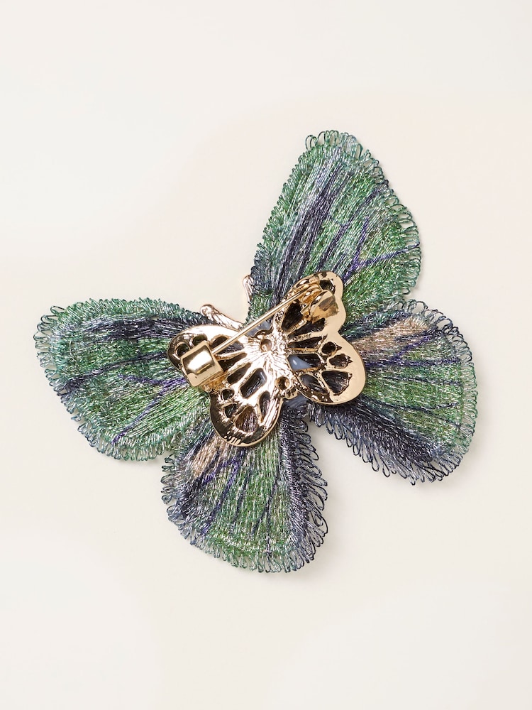 FatFace Butterfly Brooch - Imagen 2 de 2