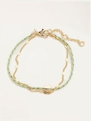 FatFace Heart Cord Bracelet - 画像 1 / 2