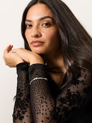 FatFace Silver Tone Bow Bracelet - Image 5 of 5