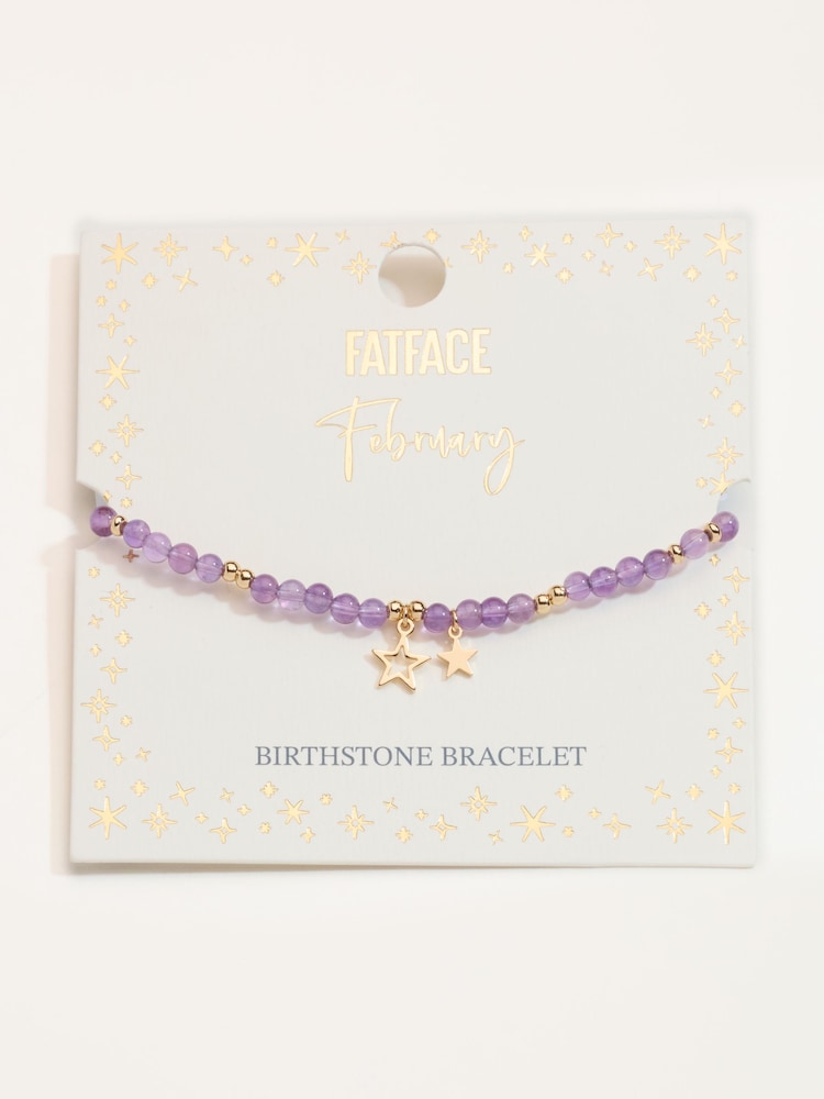 FatFace February Birth Stone Bracelet - Image 3 of 3 FatFace February Birth Stone Bracelet - Image 3 of 3