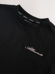 smALLSAINTS Black Lace Trim T-Shirt - Image 3 of 6