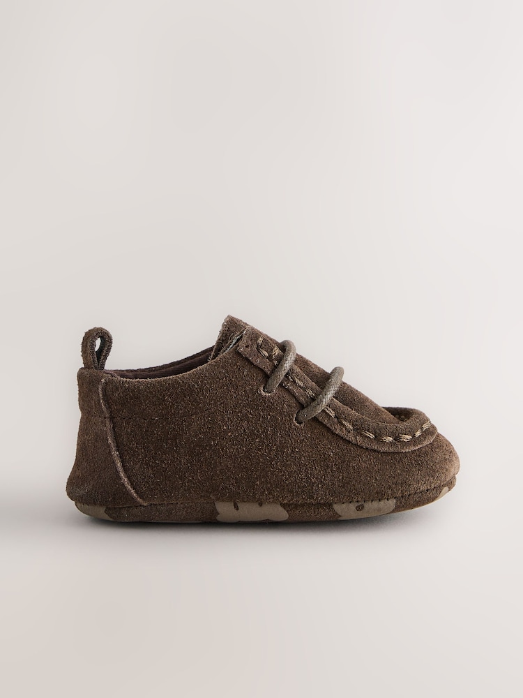Καφετί της σοκολάτας - Baby Lace up Boots (0-2mths) - Εικόνα 2 του 4