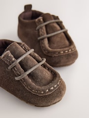 Καφετί της σοκολάτας - Baby Lace up Boots (0-2mths) - Εικόνα 4 του 4