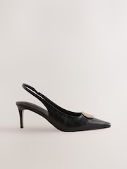 Crna - Forever Comfort® Sandale s remenčićima i metalnim potpeticama - Slika 1 od 5