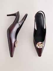 Bordo crvena - Forever Comfort® Sandale s remenčićima i metalnim potpeticama - Slika 2 od 5